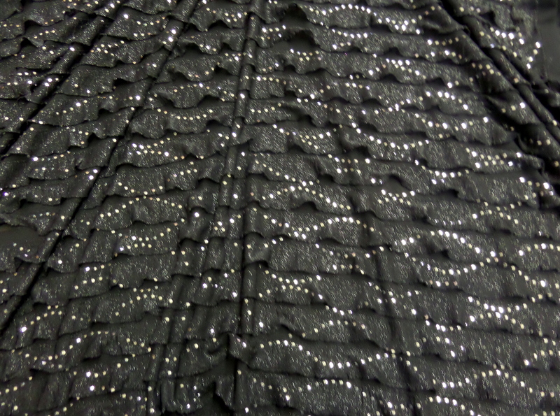 11.Black-Silver Salsa Ruffle With Sequins